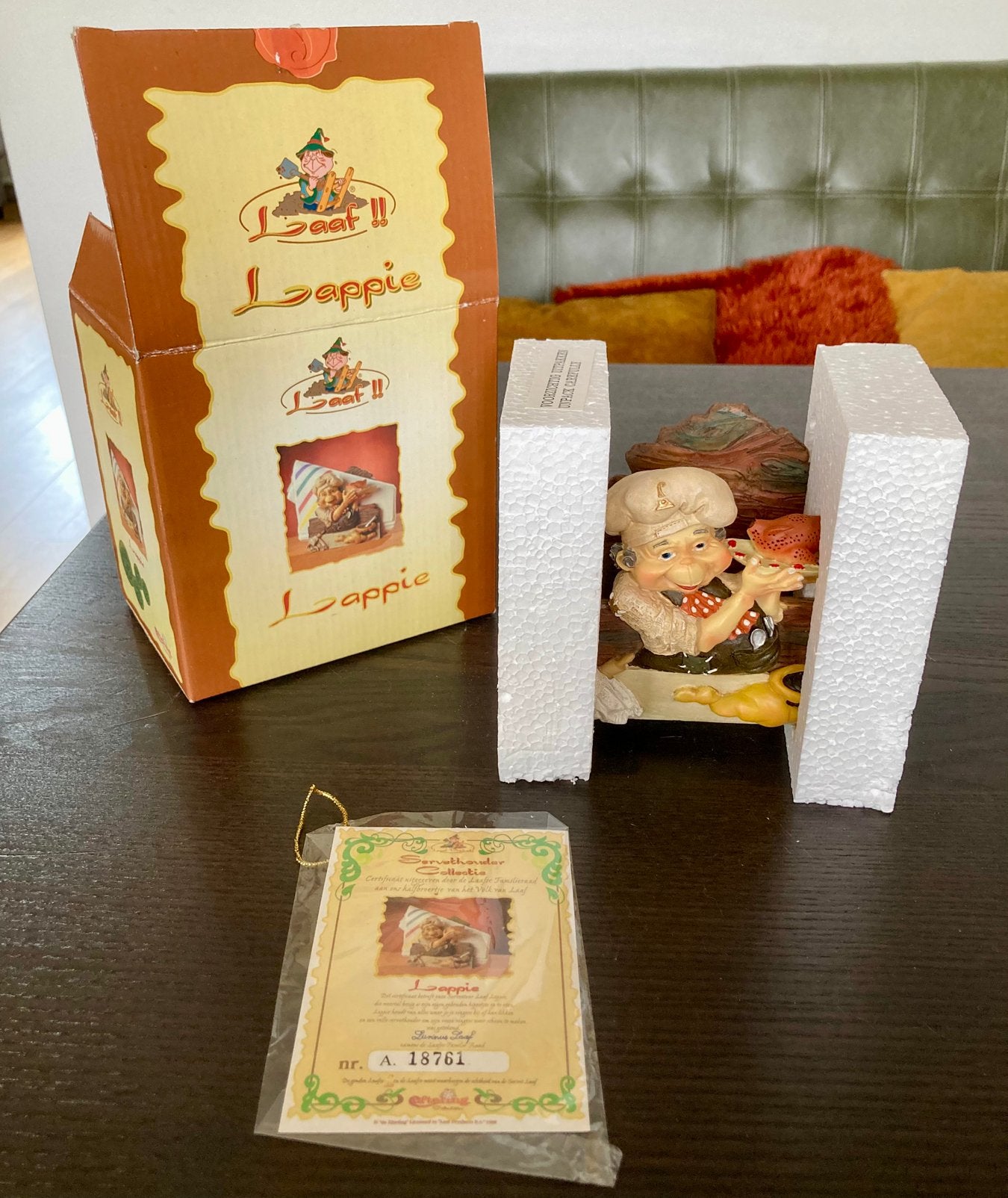 Laaf!! Lappie servethouder nieuw in doos De Efteling, Verzamelen, Beelden en Beeldjes, Ophalen of Verzenden, Nieuw