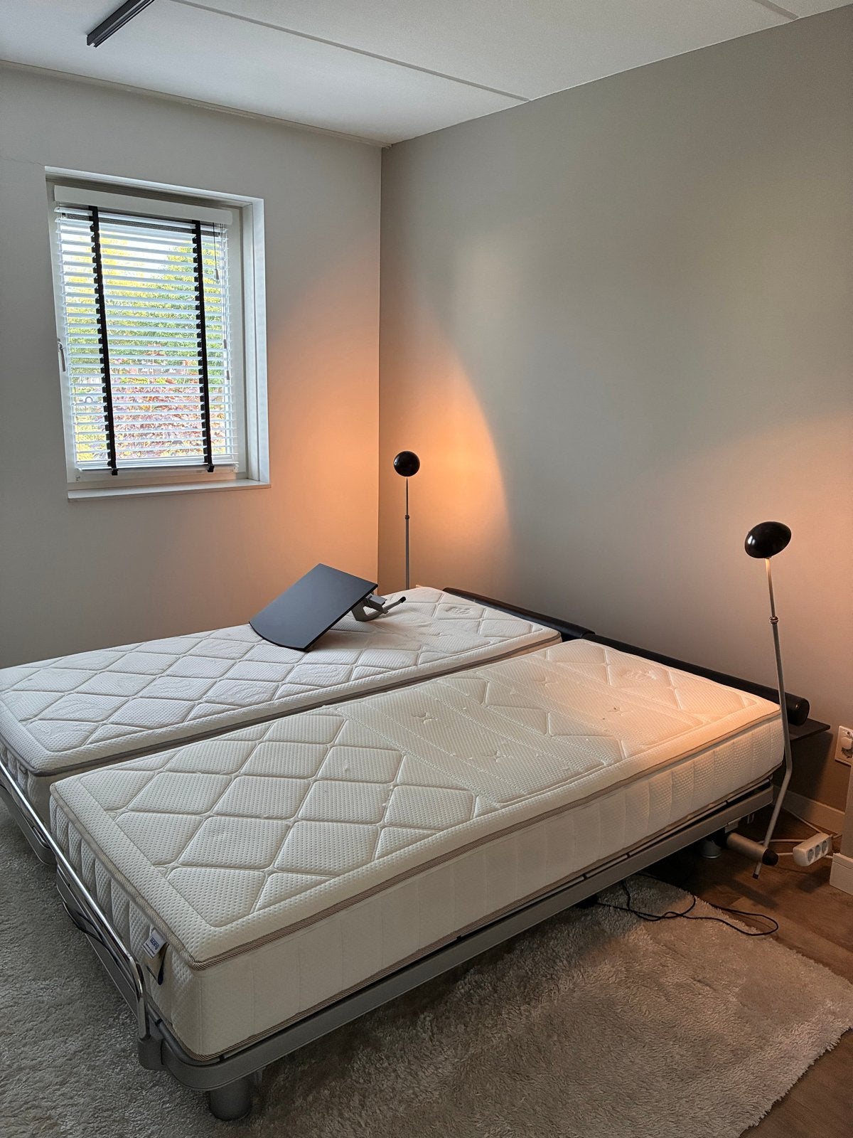 Auping Royaal bed 180x200 met verstelbare bodems, Huis en Inrichting, Ophalen, Zwart, Tweepersoons, 180 cm