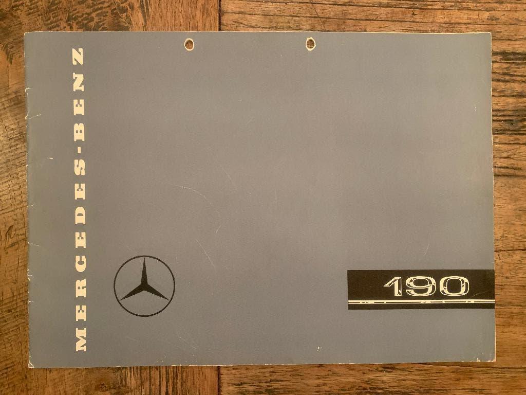 Brochure Mercedes-Benz 190 Ponton W121 1957-1959 origineel!, Gelezen, Mercedes-Benz, Mercedes, Ophalen of Verzenden