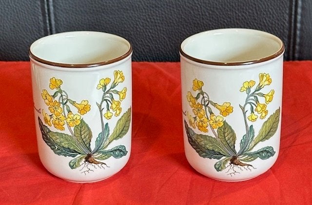 2x beker/mok zonder oor serie Botanica, Villeroy en Boch, Ophalen, Gebruikt, Villeroy & Boch, Mok