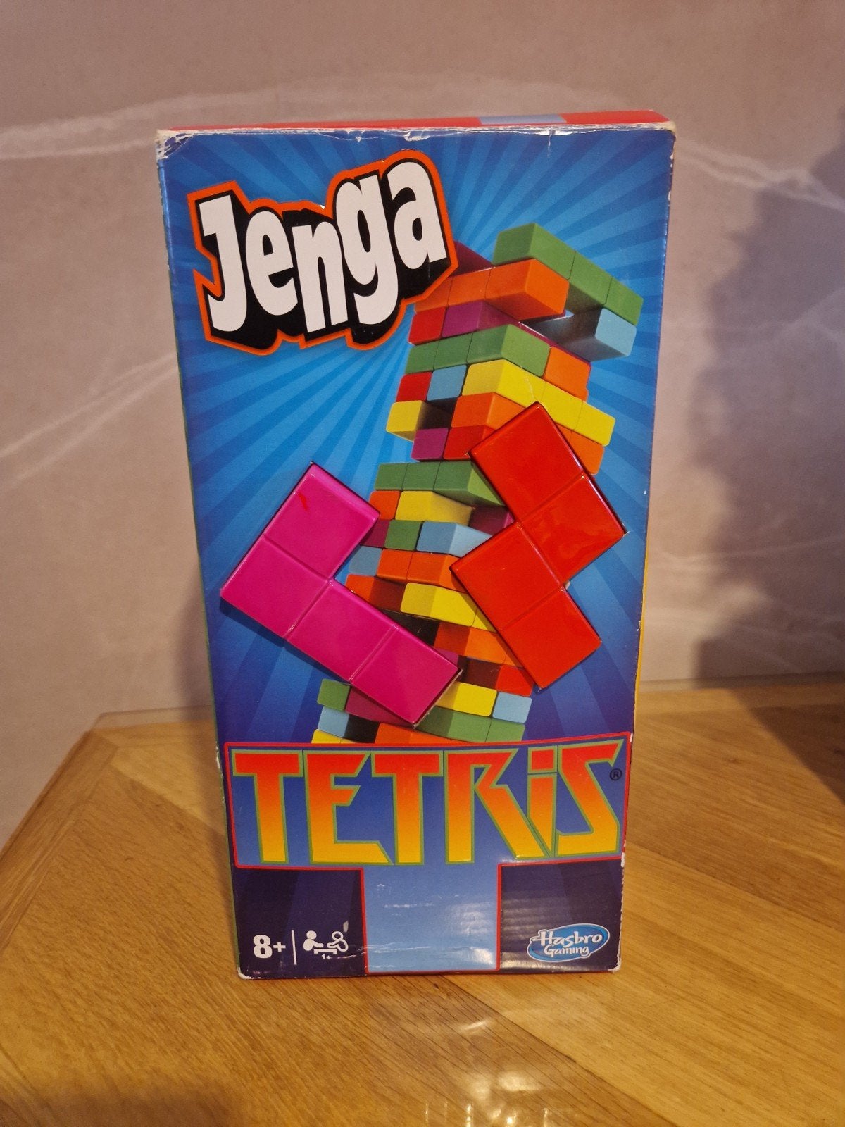 Jenga Tetris - Stapelspel met Tetris-blokken, Een of twee spelers, Ophalen, Gebruikt, Hasbro Gaming
