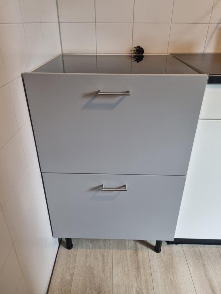 Ikea inductie kookplaat inclusief onderkast, Ophalen, Gebruikt, 4 kookzones, Inductie