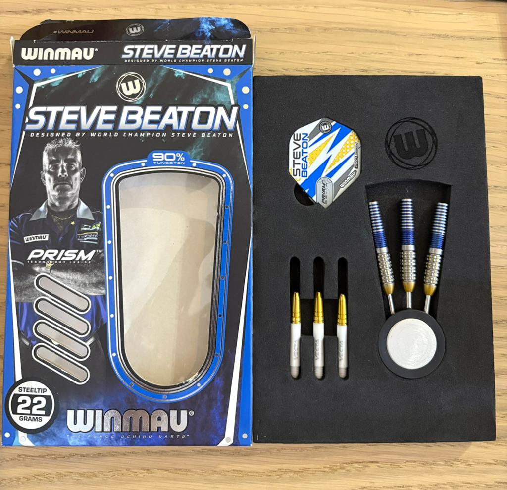 Winmau Steve Beaton special edition 22 gram, Ophalen of Verzenden, Zo goed als nieuw, Pijlen