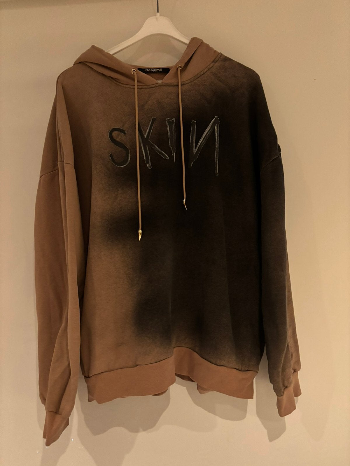 Roberto cavalli hoodie maat l, Maat 52/54 (L), Bruin, Ophalen of Verzenden, Zo goed als nieuw