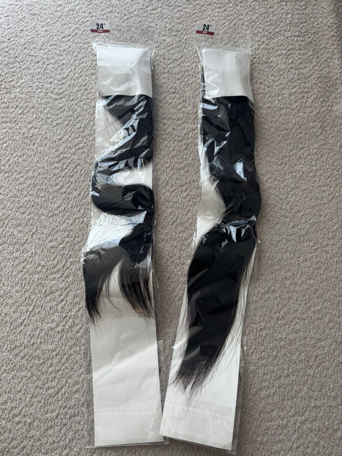 Haarextensions bruinzwart clips - 24 inch (echt haar), Ophalen of Verzenden, Nieuw, Pruik of Haarverlenging