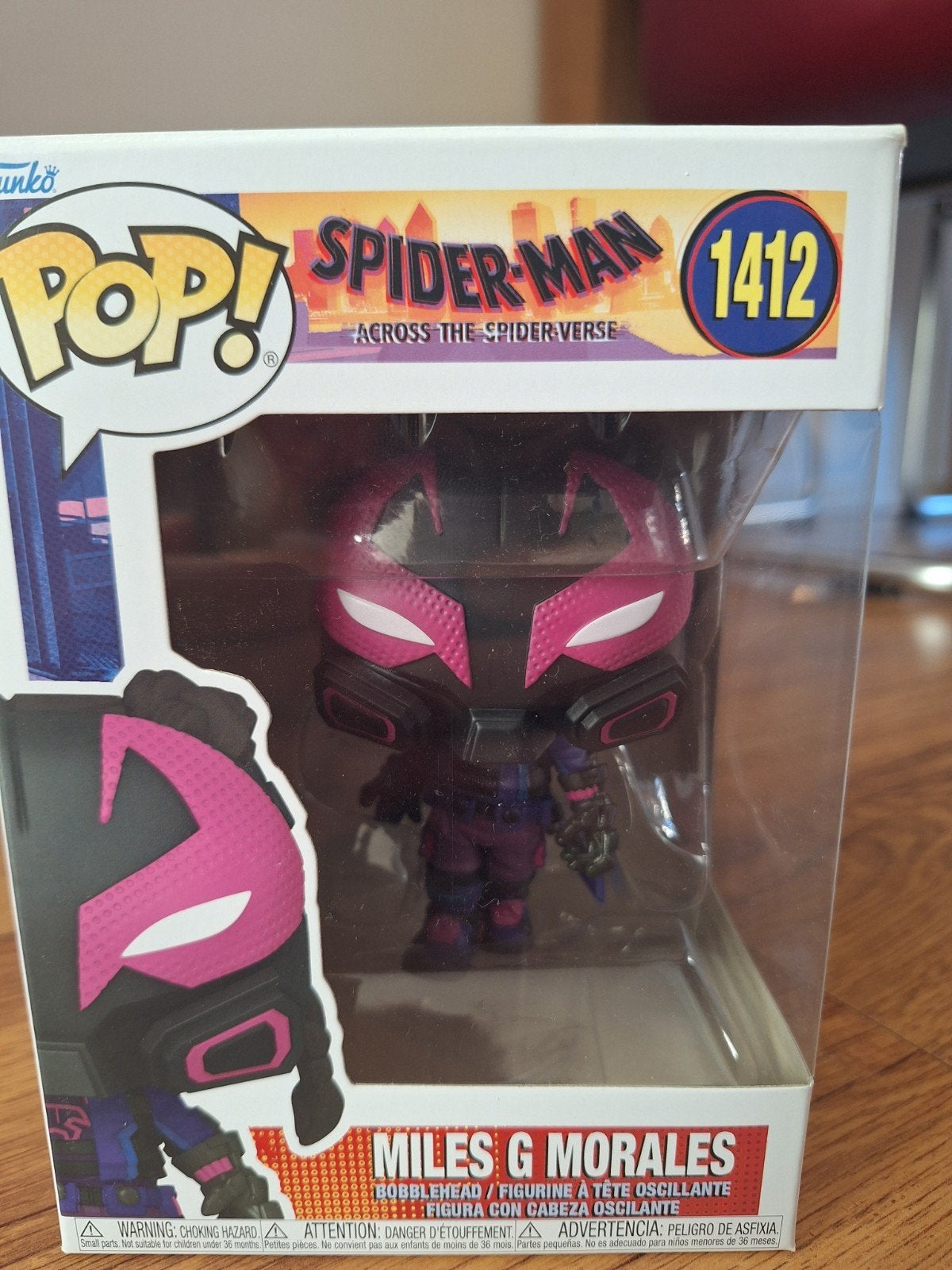 funko pop, miles g morales, achterkant klein beetje vergeeld, Ophalen of Verzenden