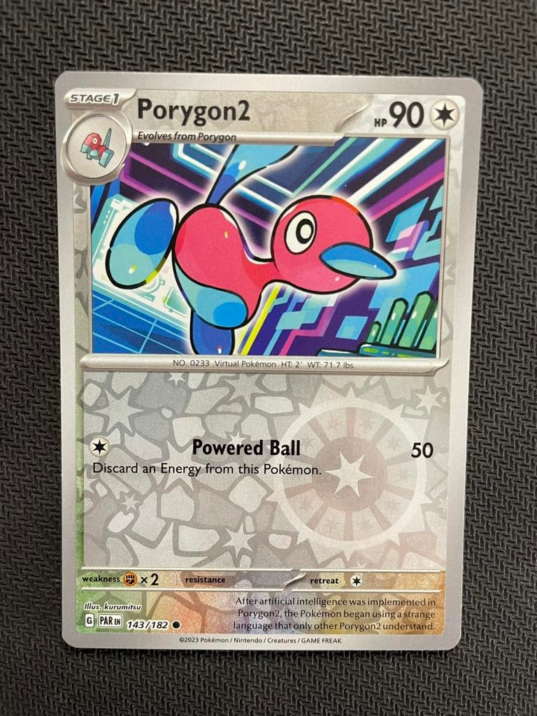Porygon2 143/182 Reverse Holo Paradox Rift Packfresh, Ophalen of Verzenden, Zo goed als nieuw