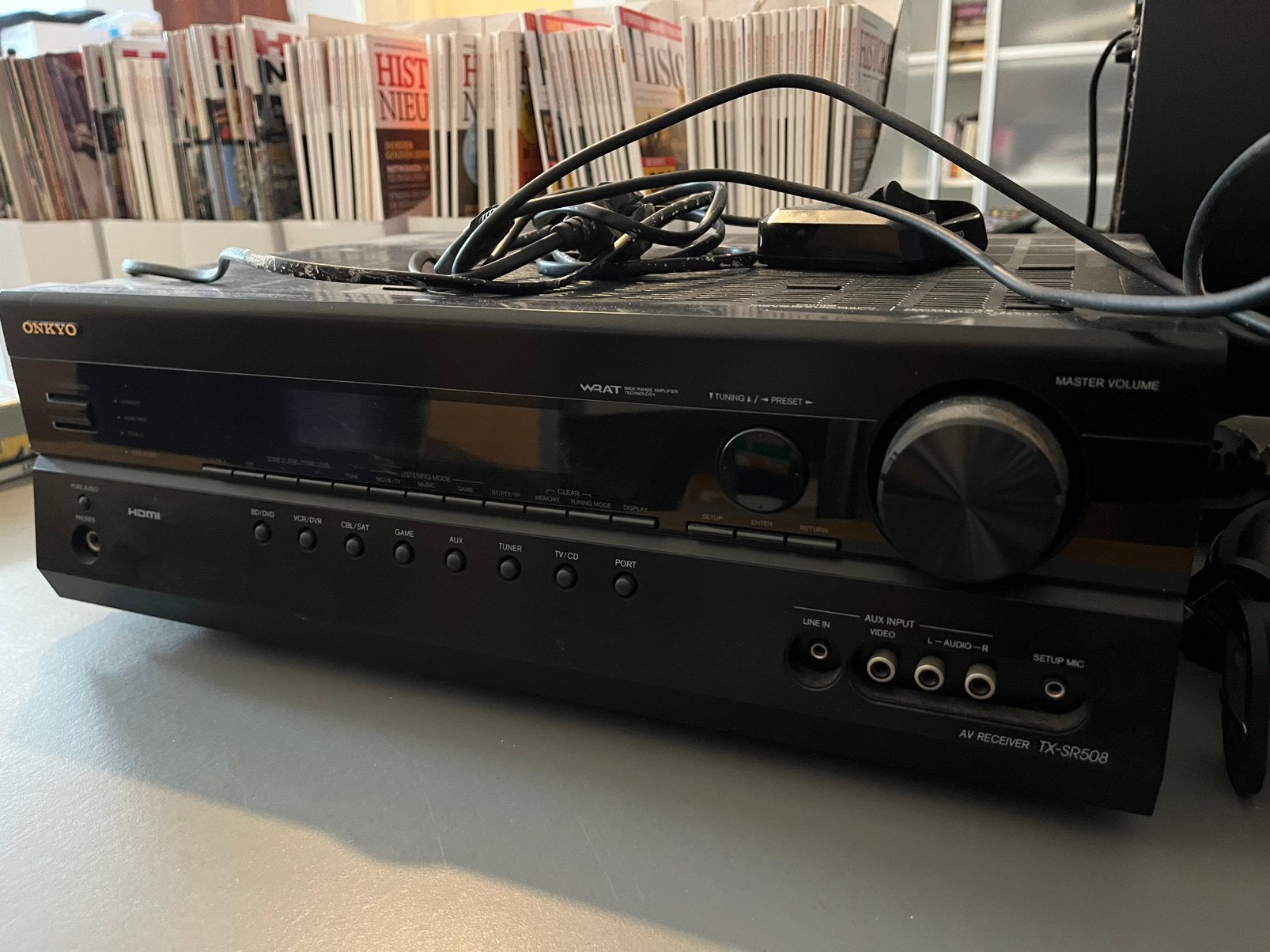 Reciever voor al je audio, incl. BlueRay/cd speler, Ophalen, Gebruikt, 120 watt of meer, Onkyo