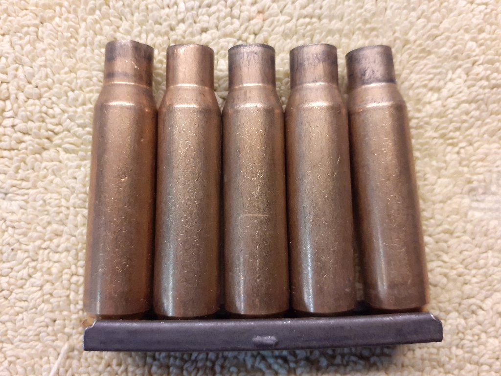 Hulzen FAL messing op clip(ONKLAAR) set3, Ophalen of Verzenden, Landmacht, Nederland, Hulzen of Bodemvondsten