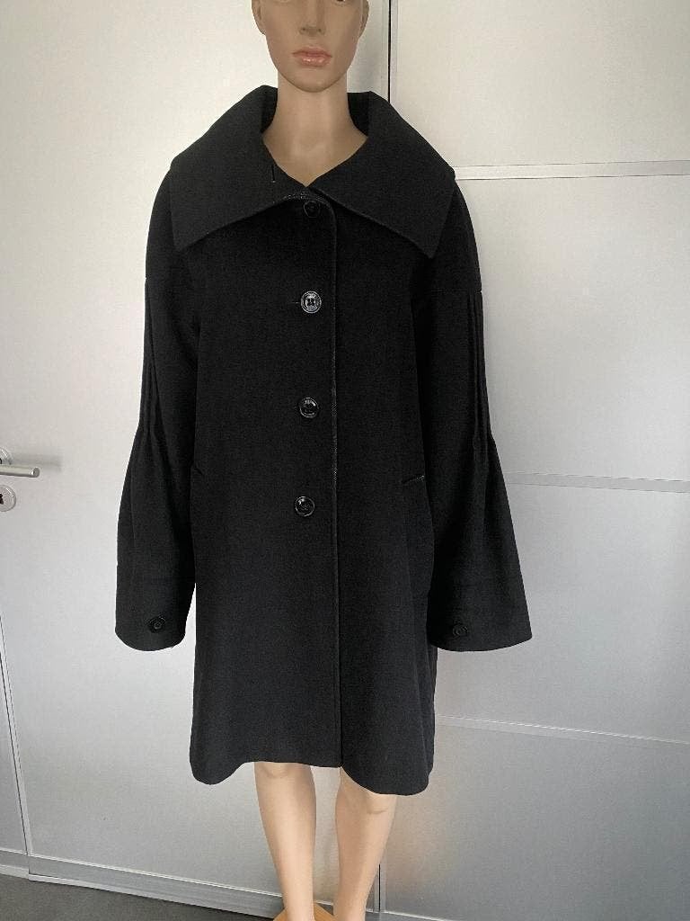K12 maat L=42/44 lams-wollen jas winterjas wol zwart winter, Kleding | Dames, Jassen | Winter, Yell, Zwart, Maat 42/44 (L), Ophalen of Verzenden