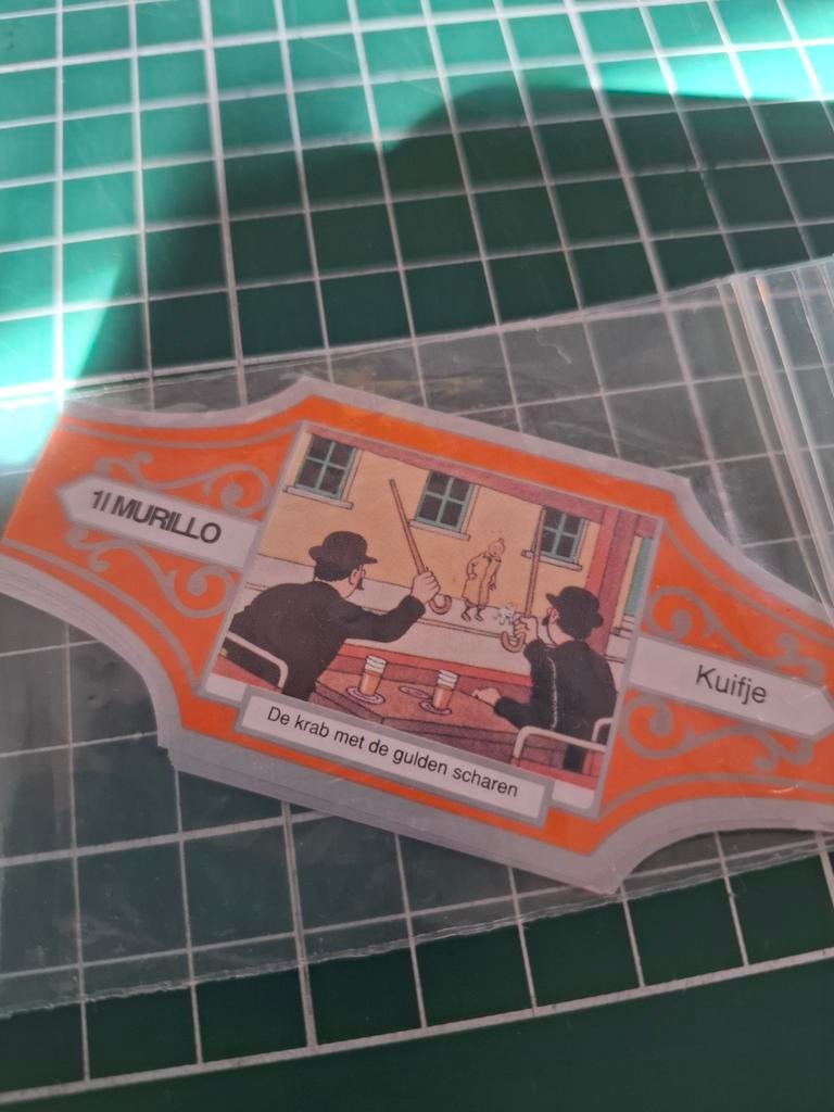Sigarenbandje Kuifje De krab met de gulden scharen, Ophalen of Verzenden