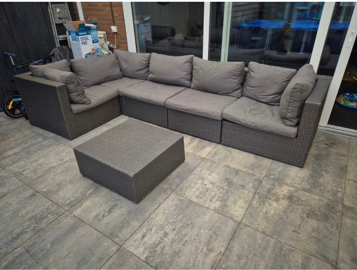 Loungeset, Tuin en Terras, Ophalen, Zo goed als nieuw