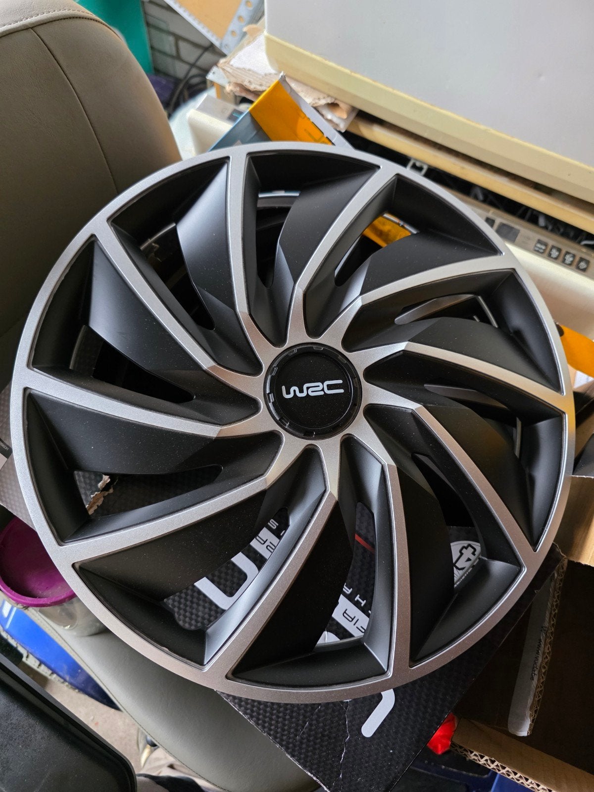 Nieuwe WRC wieldoppen 3 stuks - Zwart/Zilver, WRC, Onbekend, Nieuw, Ophalen of Verzenden