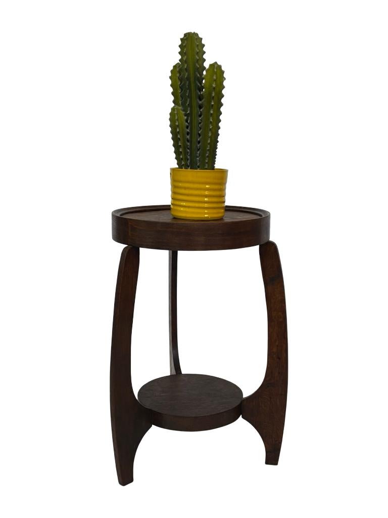 Art Deco Bijzettafel Tafeltje Eiken Minimalistisch Design, Ophalen, Gebruikt, Art Deco, Art Deco