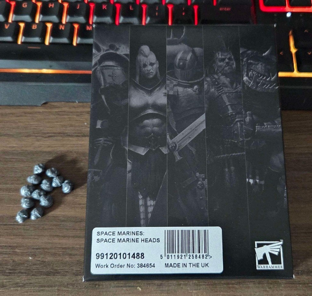Space Marine Heads, Ophalen of Verzenden, Gebruikt, Warhammer 40000, Figuurtje(s)