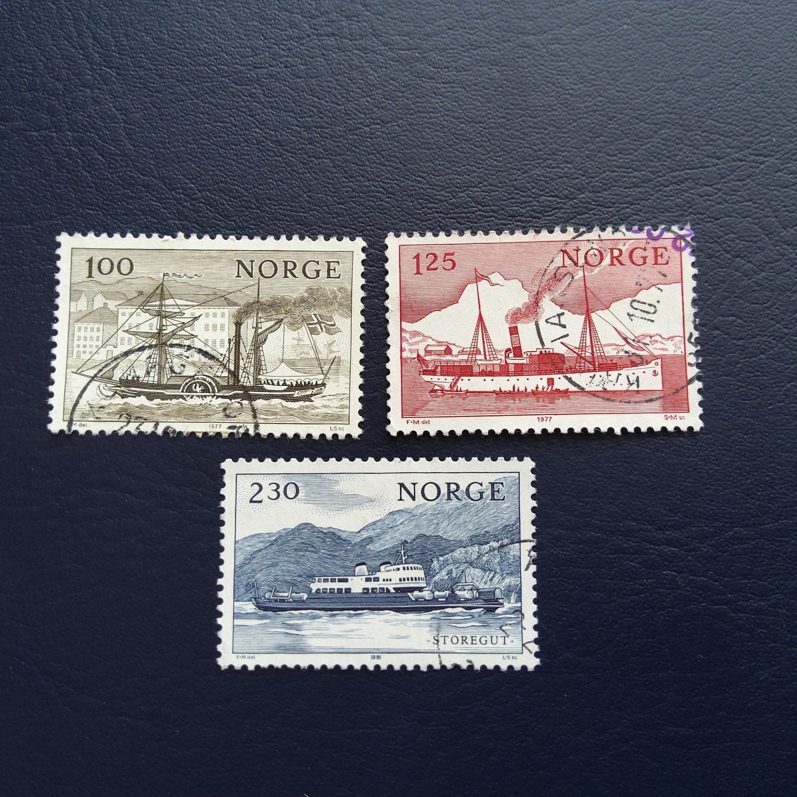 Noorwegen postzegels - Schepen (1977), Ophalen of Verzenden
