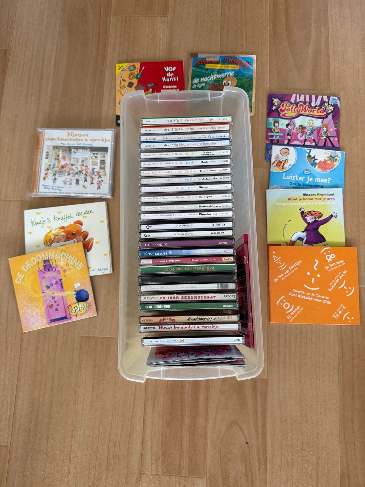 Collectie kinder CD's (35 stuks), Cd's en Dvd's, Ophalen, Gebruikt, 3 tot 5 jaar, Muziek