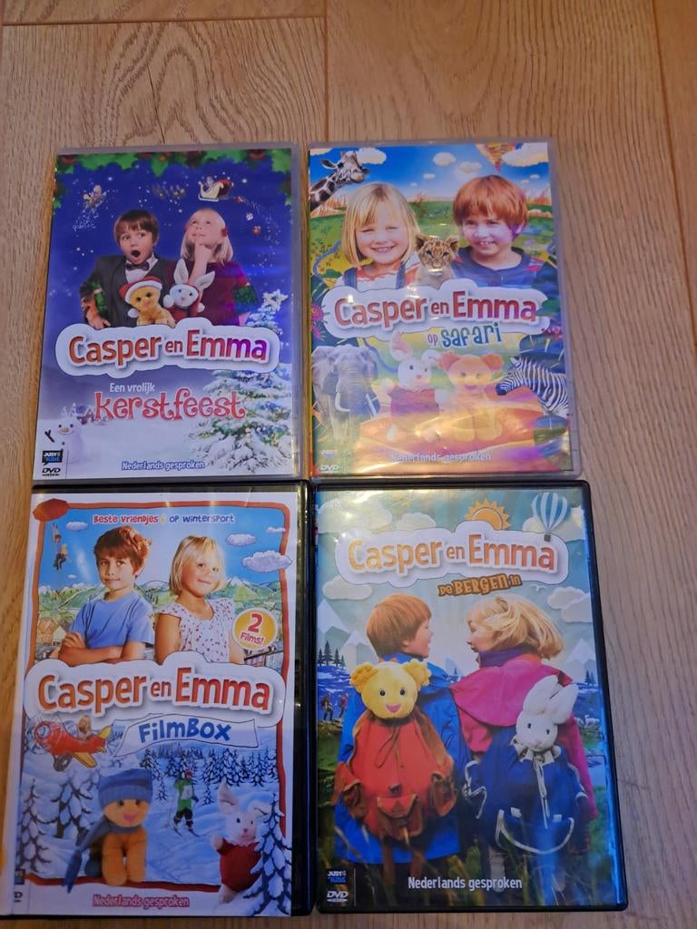4 x dvd Casper en Emma, Alle leeftijden, Ophalen of Verzenden, Zo goed als nieuw
