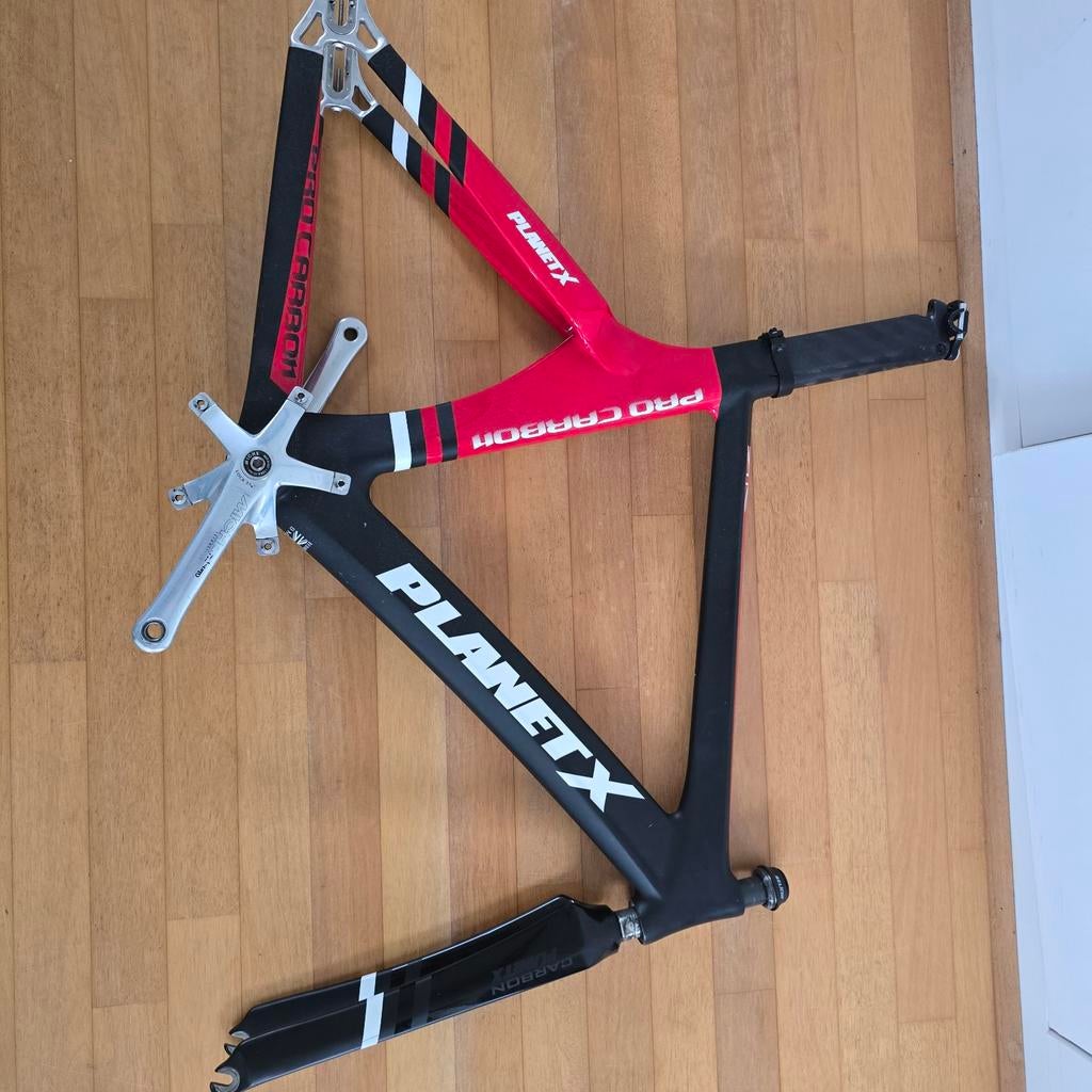 Planet X Carbon Baanfiets Frame Maat S, Frame, Gebruikt, Racefiets, Carbon