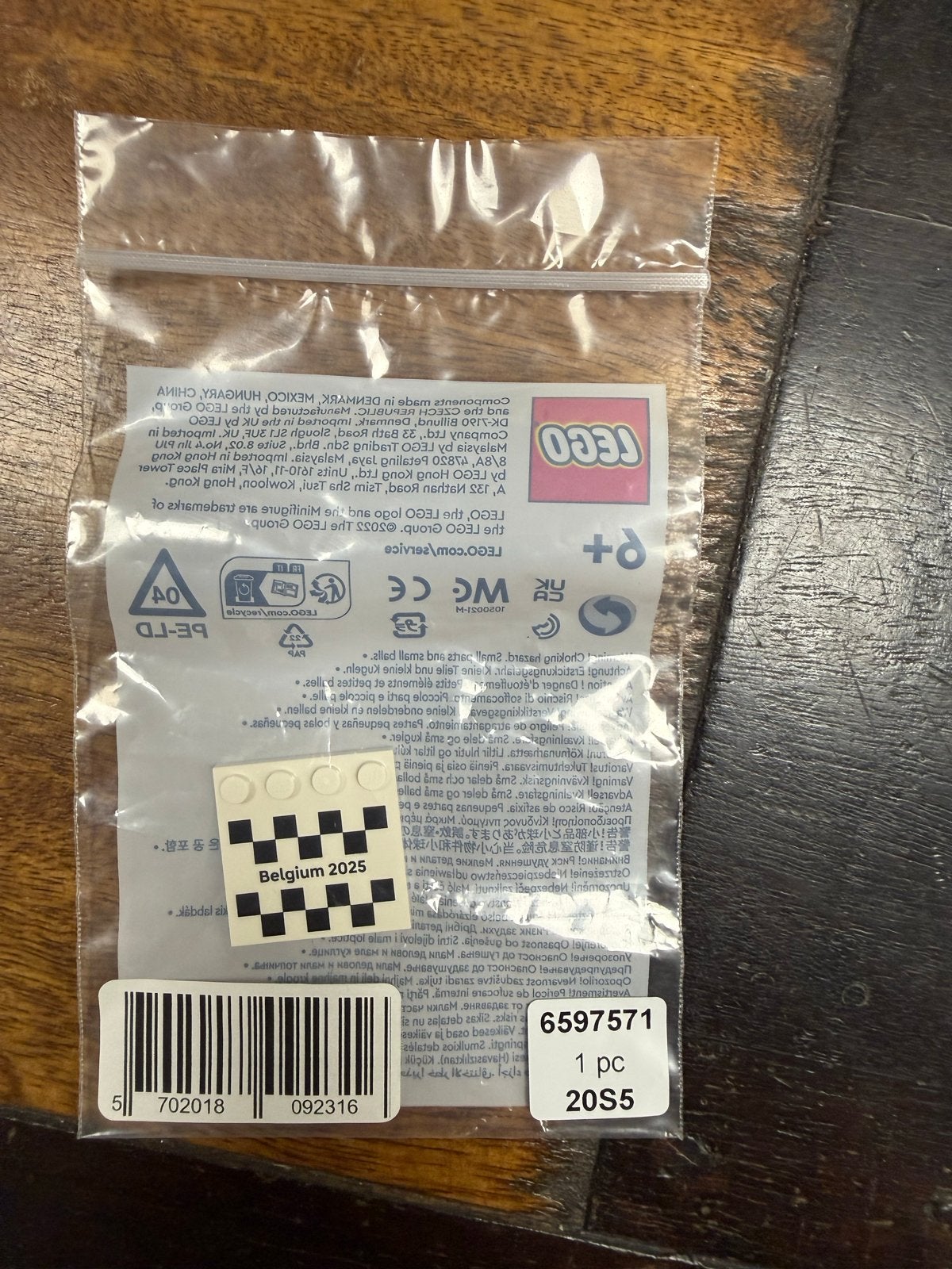 LEGO  6597571 tegel F1 Spa 2025 - Exclusief verzamelobject, Ophalen of Verzenden, Nieuw