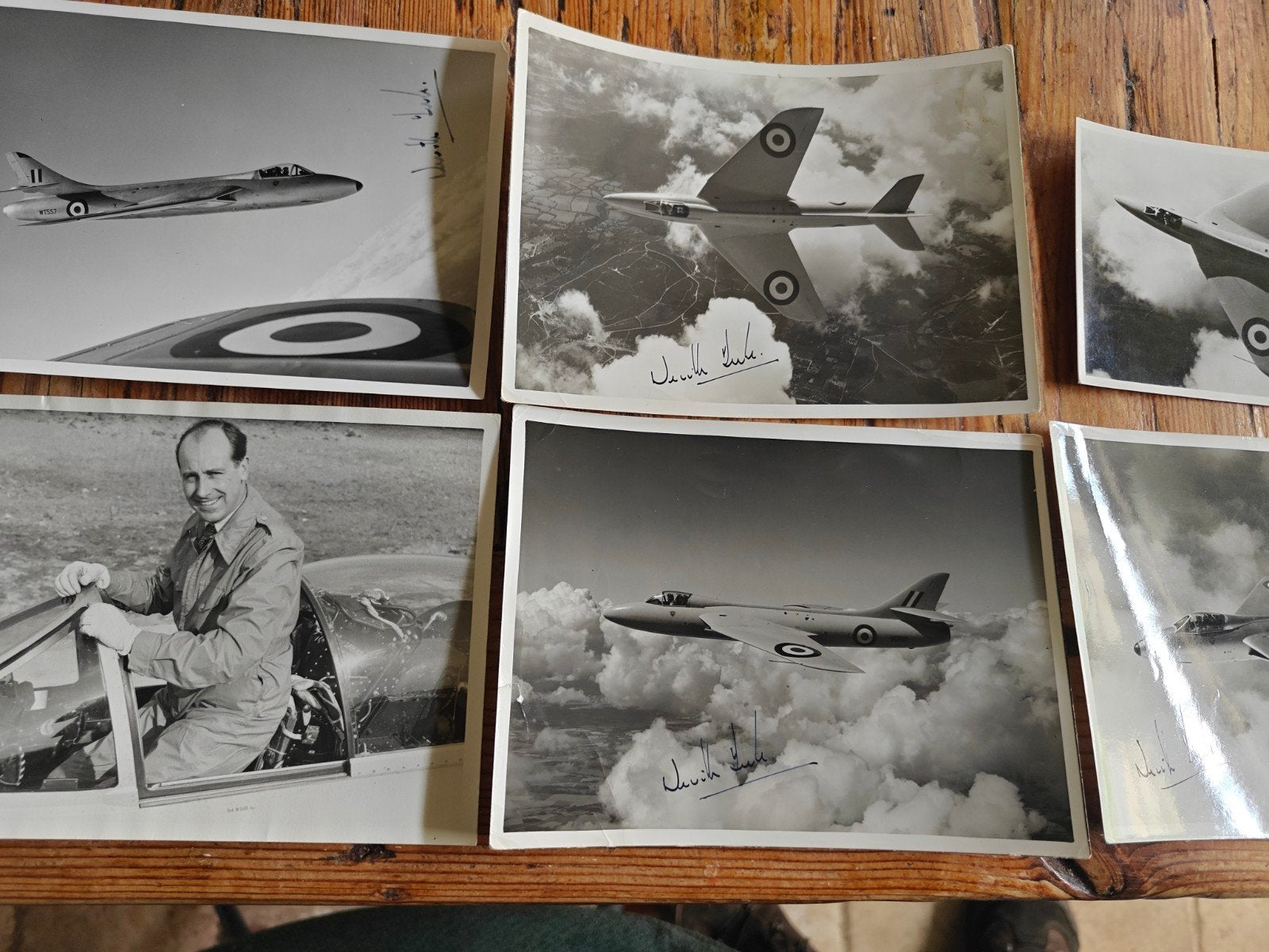 Hawker Hunter straaljager gesigneerd door Neville Duke, Ophalen of Verzenden, Gebruikt