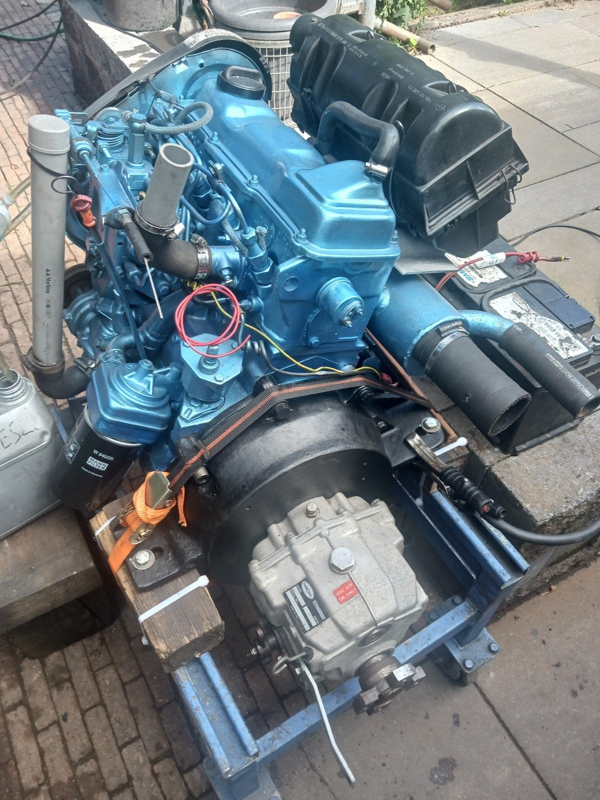 Volkswagen marine motor met twin disc keerkoppeling, Watersport en Boten, Ophalen, Diesel, 30 pk of meer