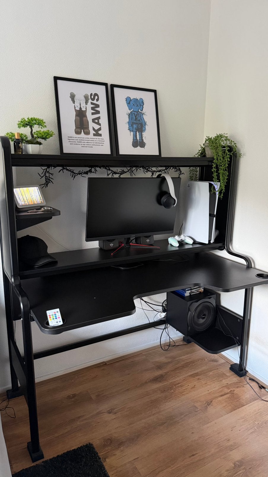 Ikea FREDDE game bureau zwart, Huis en Inrichting, Bureaus, Ophalen, Zwart, Demontabel, Ikea