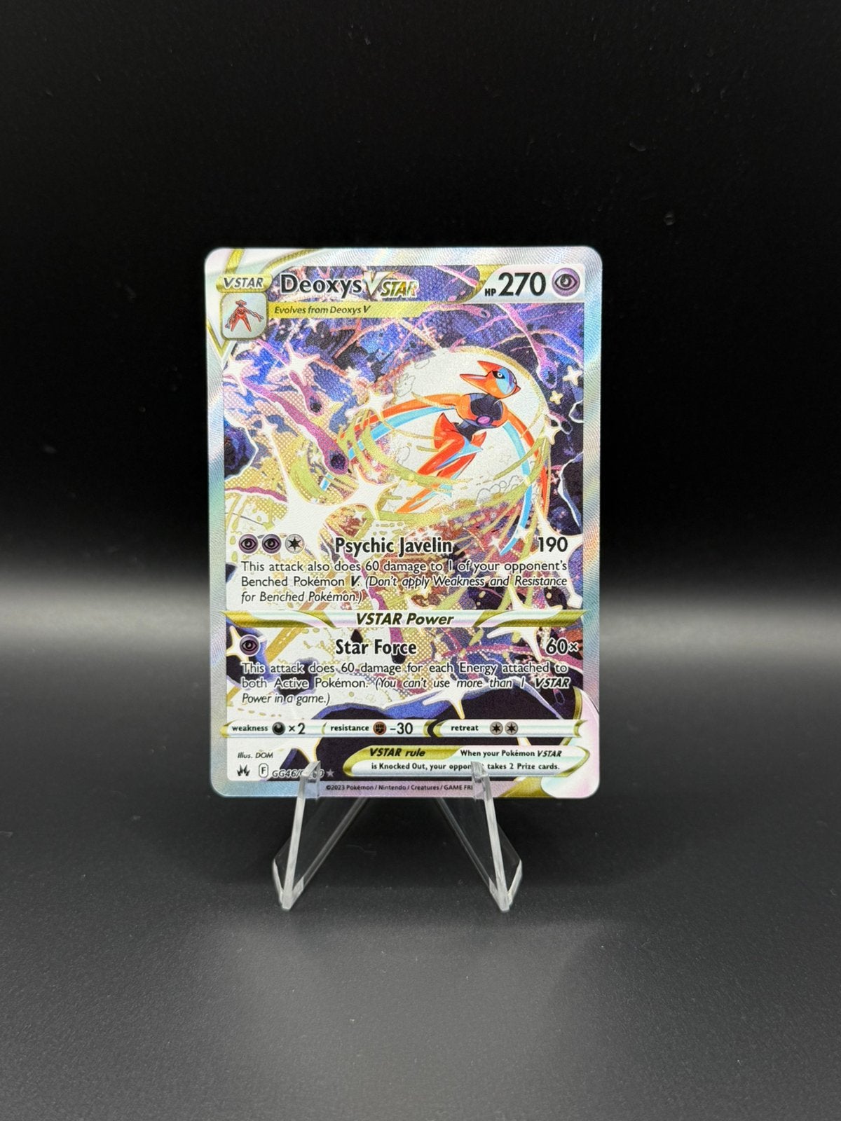 Pokémon Deoxys VSTAR GG46/GG70 Crown Zenith Galarian Gallery, Ophalen of Verzenden, Zo goed als nieuw