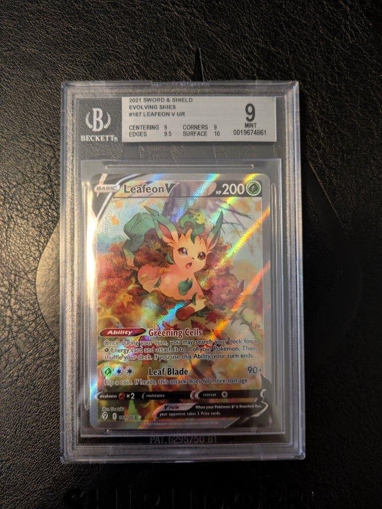 Leafeon V (EVS 167) Beckett 9, Ophalen of Verzenden, Zo goed als nieuw, Losse kaart