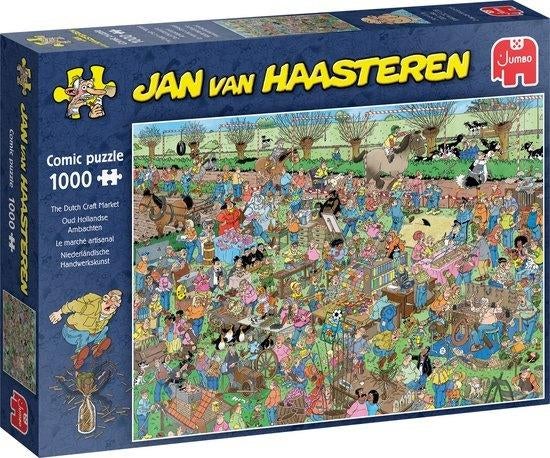 Jan van Haasteren - Oud Hollandse Ambachten 1000 stukjes, Ophalen of Verzenden, 500 t/m 1500 stukjes, Zo goed als nieuw