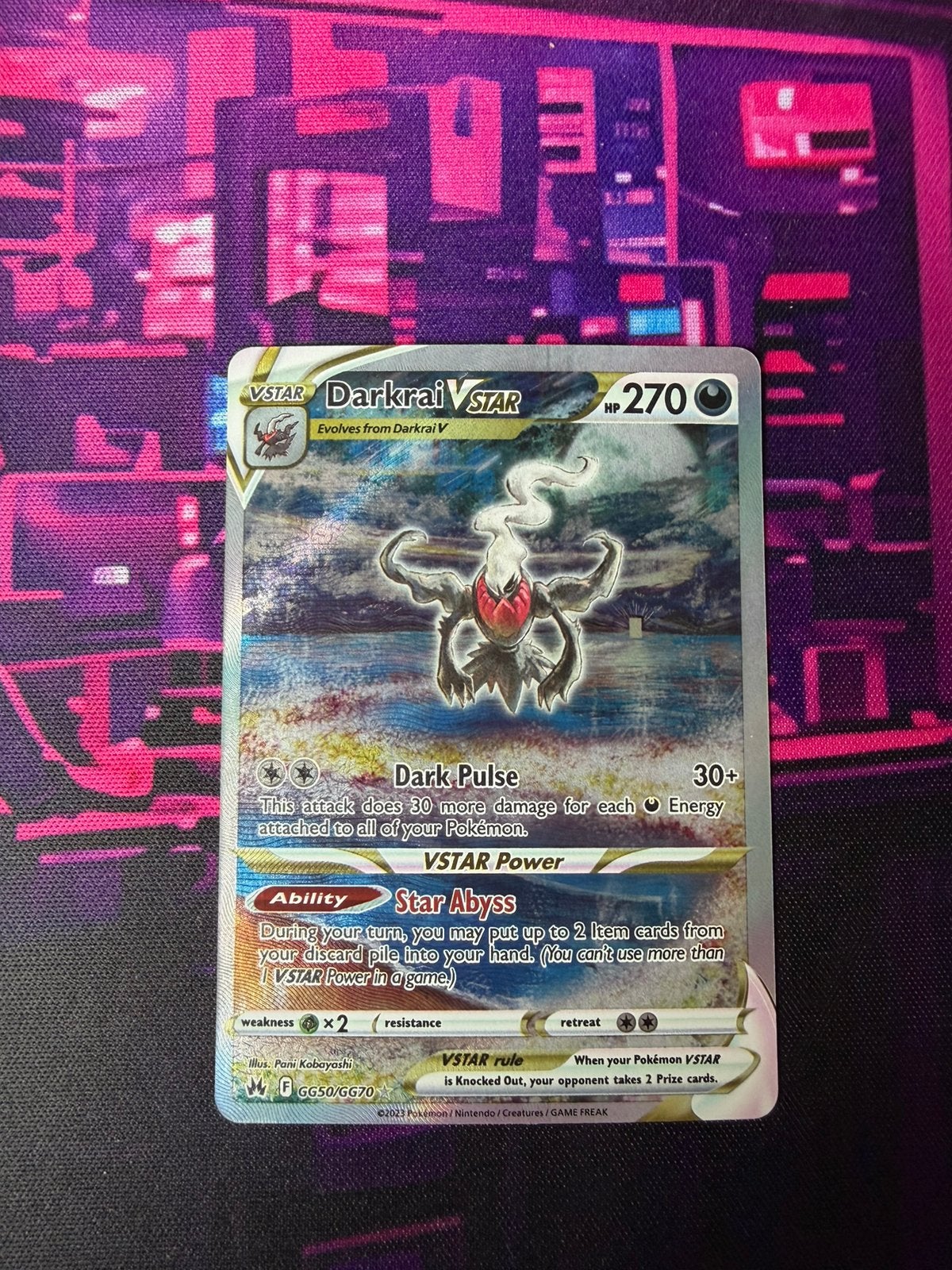Pokemon Crown Zenith Darkrai Vstar GG50/GG70, Ophalen of Verzenden, Nieuw