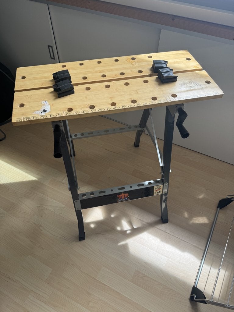 Topcraft werkbank, Ophalen, Gebruikt, 70 tot 120 cm, Inklapbaar