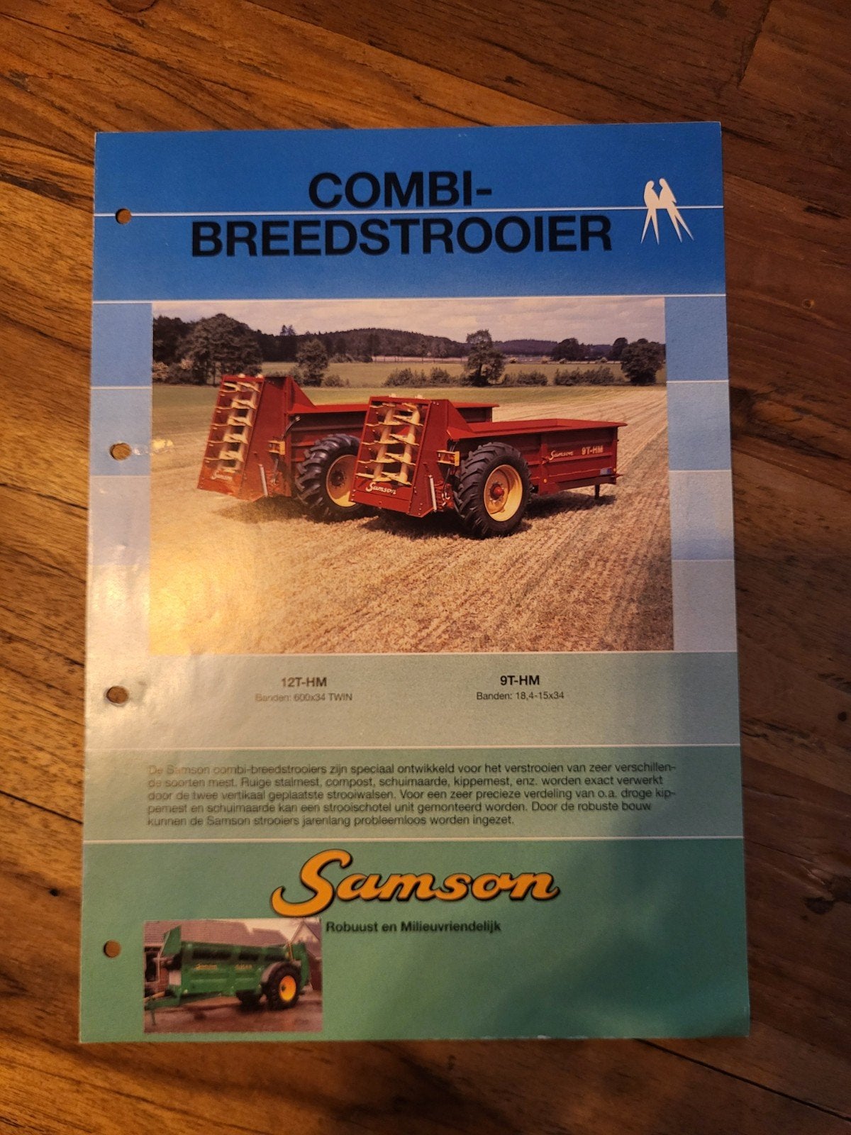 tractor folder Samson Combi-Breedstrooier, Boeken, Ophalen of Verzenden, Zo goed als nieuw