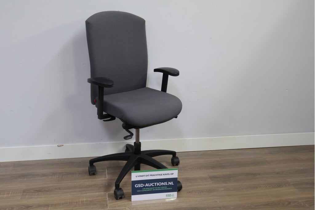 Grijs/Zwarte Bureaustoel van Köhl, Huis en Inrichting, Stoelen, Ophalen of Verzenden, Niet ingevuld, Niet ingevuld, Niet ingevuld