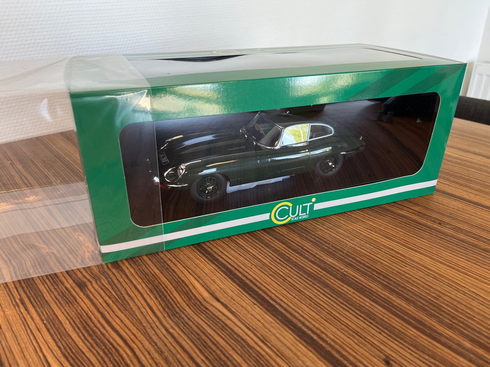 Cult Scale Models Jaguar E-Type Coupe Series 2 1968 Groen, Ophalen of Verzenden, Nieuw, Overige typen
