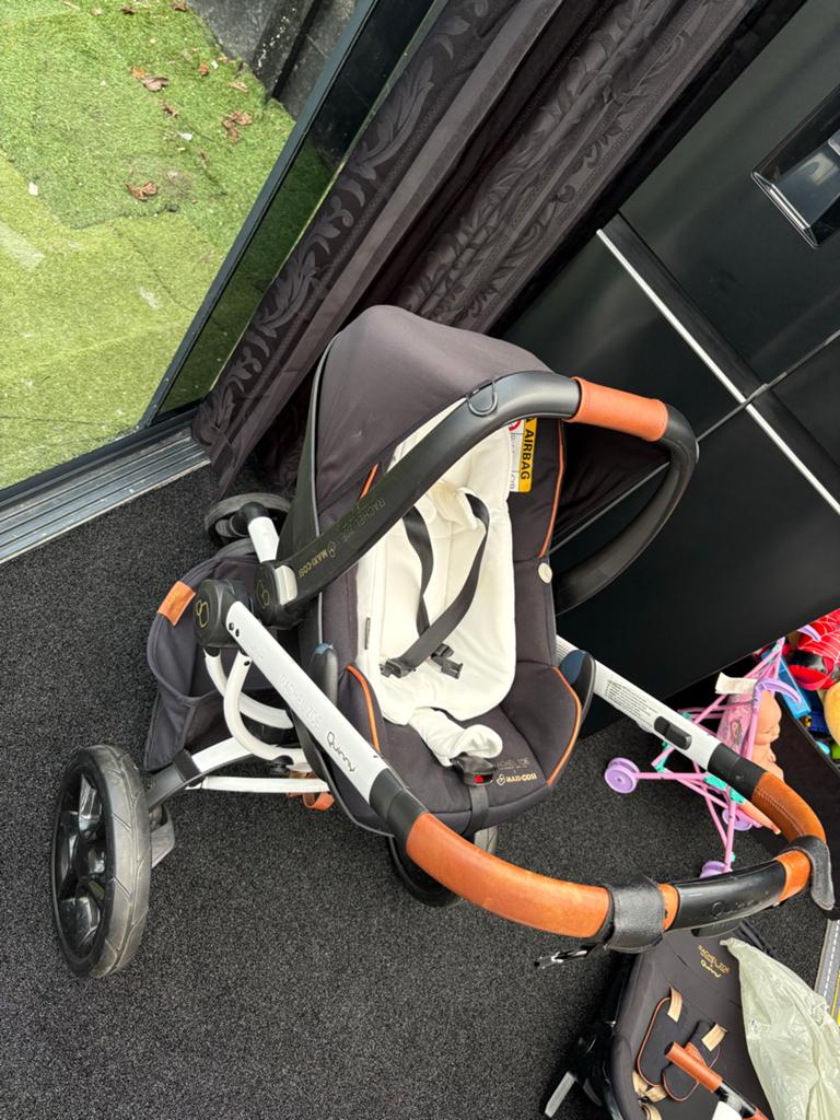 Quinny Rachel Zoe x Maxi-Cosi 3-in-1 Kinderwagen, Gebruikt, Combiwagen, Met autostoeltje, Quinny