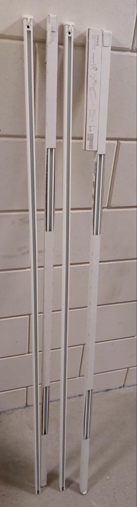 IKEA VIDGA Gordijnrails - 4 stuks, wit, 140 cm, Huis en Inrichting, Stoffering | Gordijnen en Lamellen, Ophalen, Minder dan 50 cm
