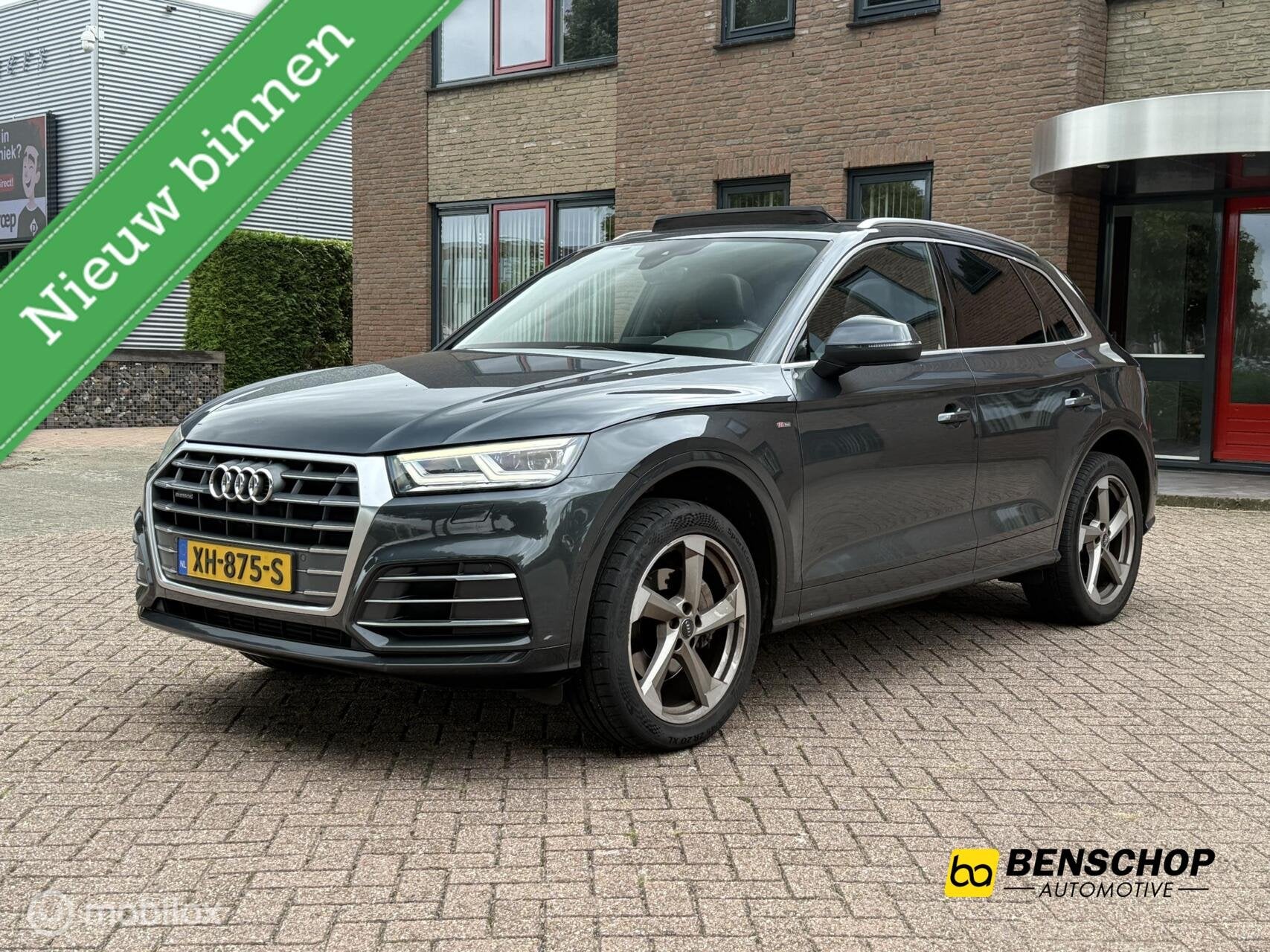 Audi Q5 2.0 TFSI quattro S-line Navi Carplay Camera Alcantar, Auto's, Automaat, 15 km/l, 4 cilinders, Origineel Nederlands