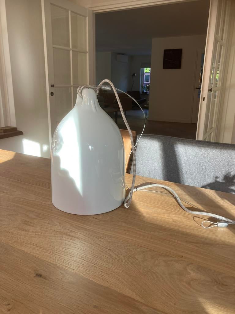 Pols Potten hanglampen wit brons keramiek, Ophalen, Zo goed als nieuw, Glas, Minder dan 50 cm
