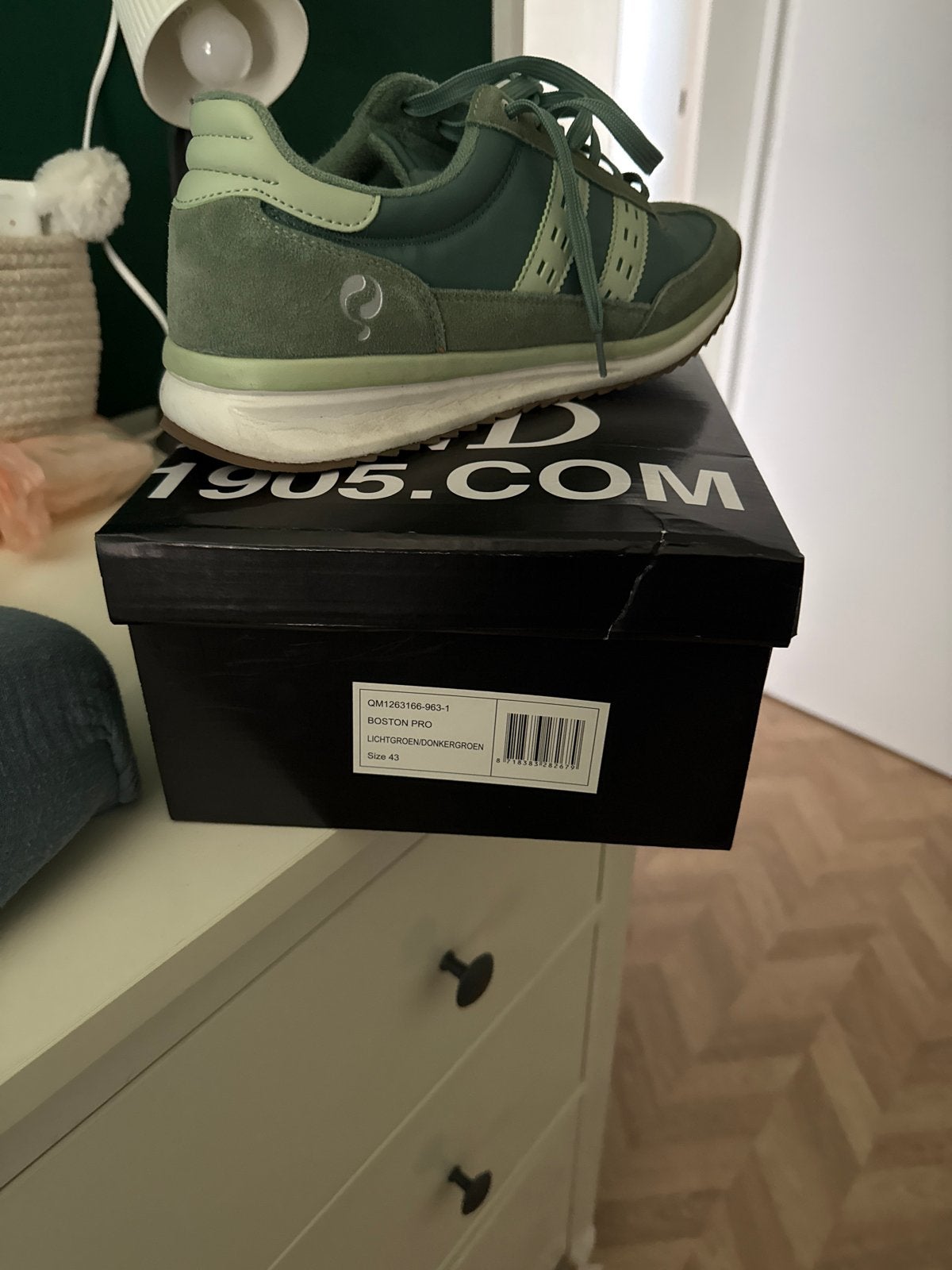 Nieuwe Quick Boston Pro Sneakers Maat 43 - Licht/Donkergroen, Ophalen of Verzenden, Nieuw, Overige kleuren, Sneakers of Gympen