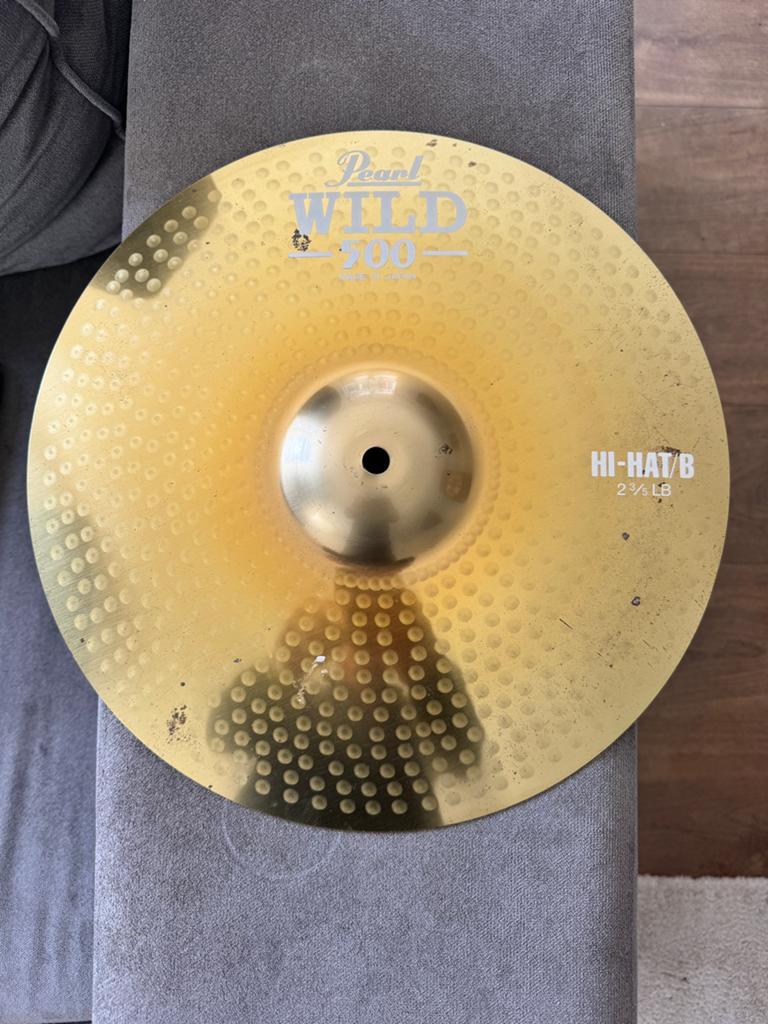 Pearl Wild 500 Hi-Hat/B Bekken - Gebruikt, Ophalen of Verzenden, Gebruikt, Pearl