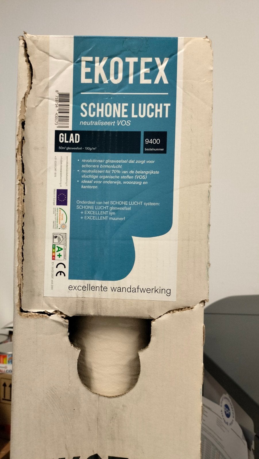 Ekotex Schone Lucht Glasweefsel Glad 50m², Ophalen, Nieuw