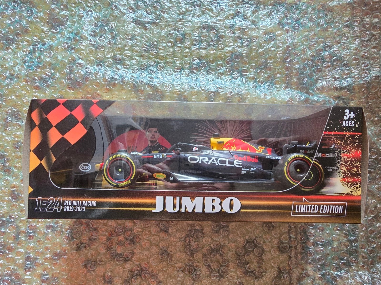 Red Bull Racing RB19 2023 Max Verstappen 1:24 (Jumbo) Burago, Hobby en Vrije tijd, Modelauto's | 1:24, Ophalen of Verzenden, Nieuw