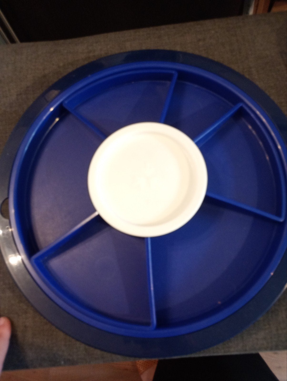 Tupperware borrelplank, Ophalen of Verzenden, Zo goed als nieuw, Blauw, Bak of Kom