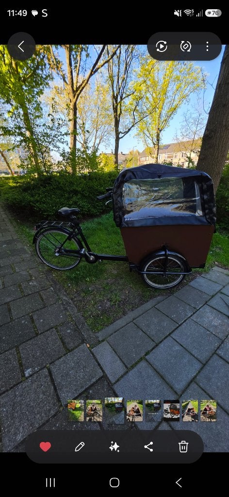 Nette bakfiets niet elektrisch, Gebruikt, Ophalen, Overige merken, 4 kinderen of meer