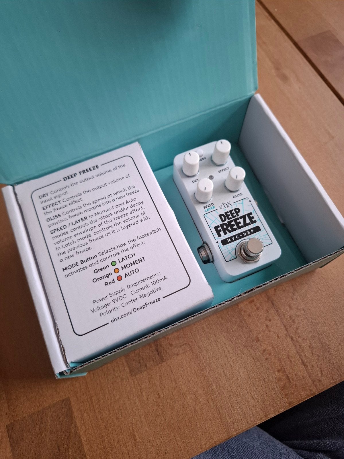 EHX Deep Freeze Gitaar Pedaal, Muziek en Instrumenten, Ophalen of Verzenden, Zo goed als nieuw, Delay of Echo