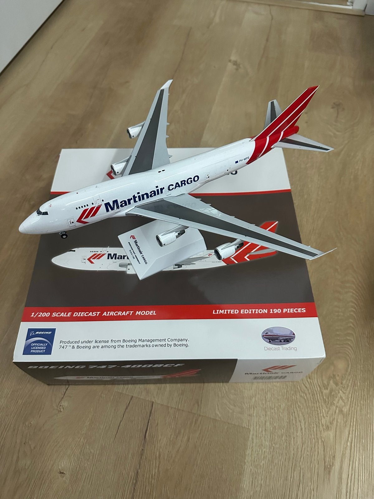 Diecast 1:200 747-400BCF Martinair Cargo, Overige merken, 1:200 of kleiner, Nieuw, Ophalen of Verzenden