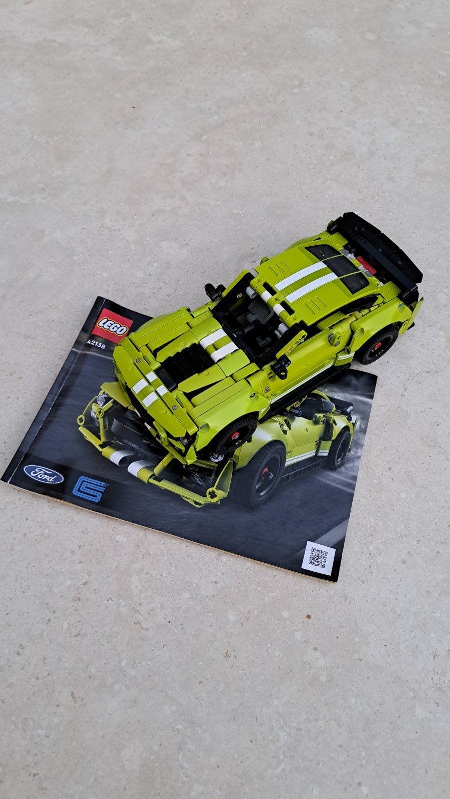 Lego Technic Ford Mustang Shelby GT500 42138, Lego, Ophalen of Verzenden, Zo goed als nieuw, Complete set