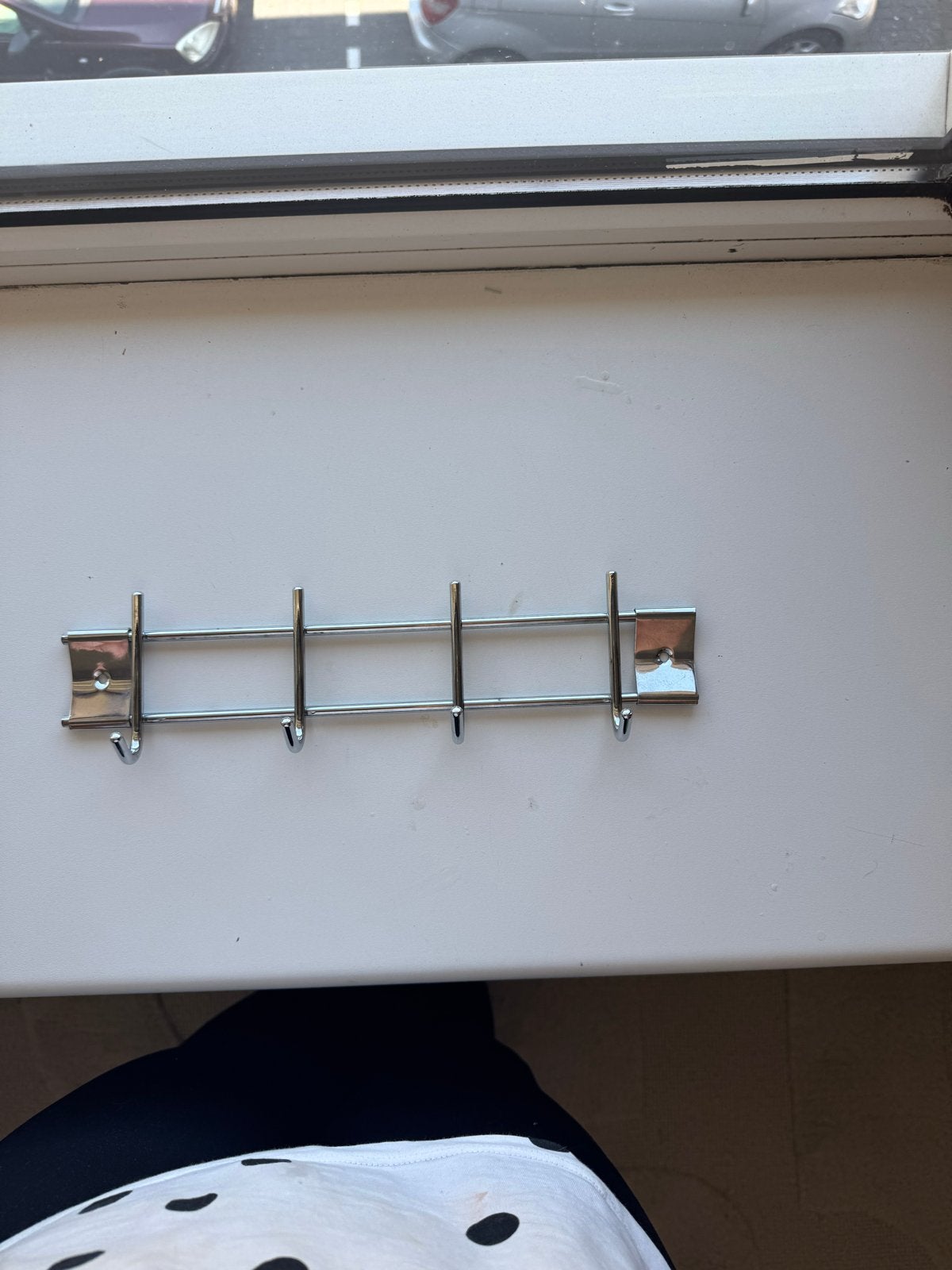Leuke metalen wandkapstok van Kwantum, Huis en Inrichting, Woonaccessoires | Kapstokken, Gebruikt, Minder dan 100 cm, Metaal, Ophalen