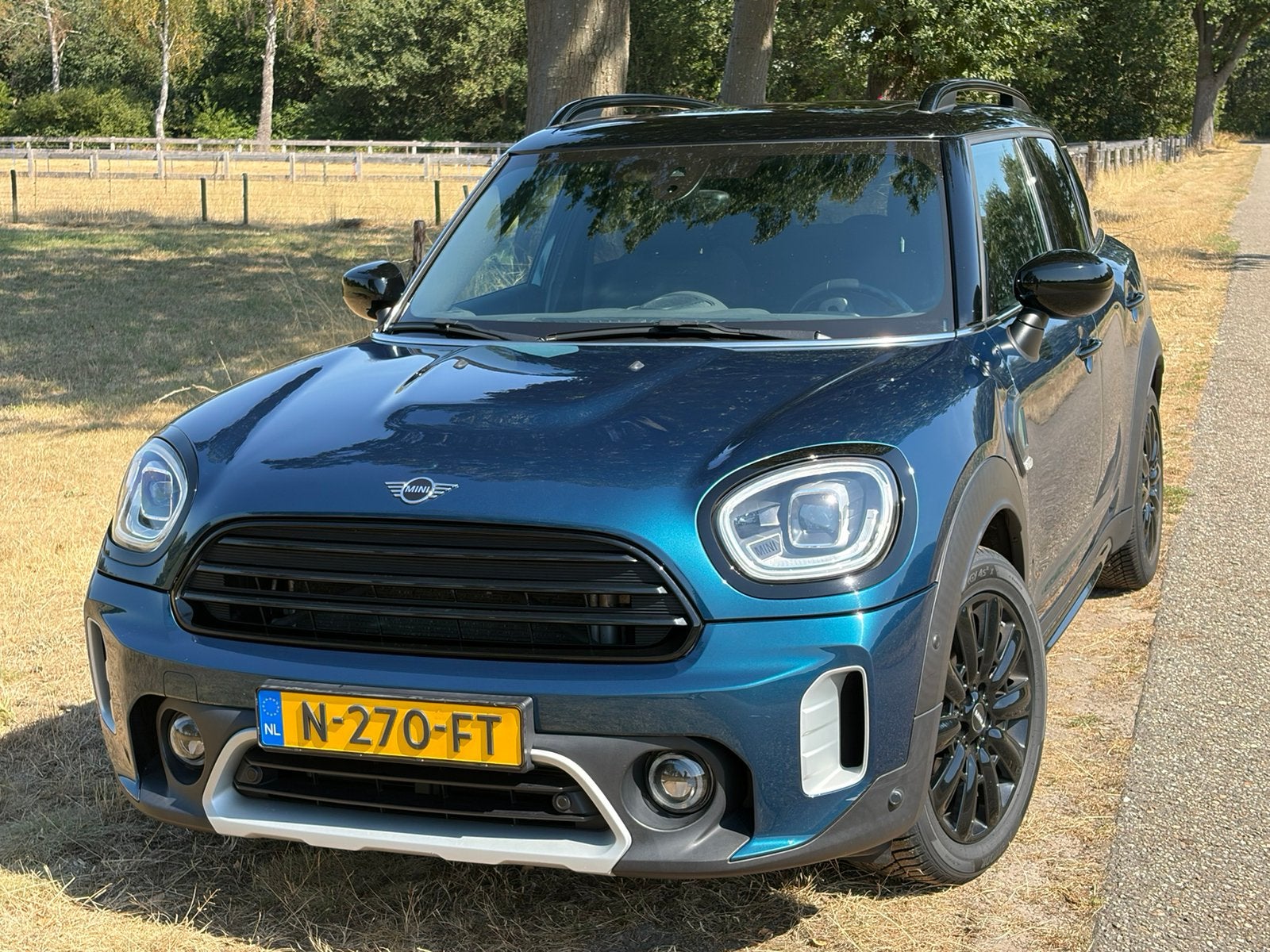 Mini Countryman Boardwalk ed. 1.5  Aut. Pano. Leder. 2021, Auto's, Mini, Zwart, Countryman, Blauw, 75 €/maand